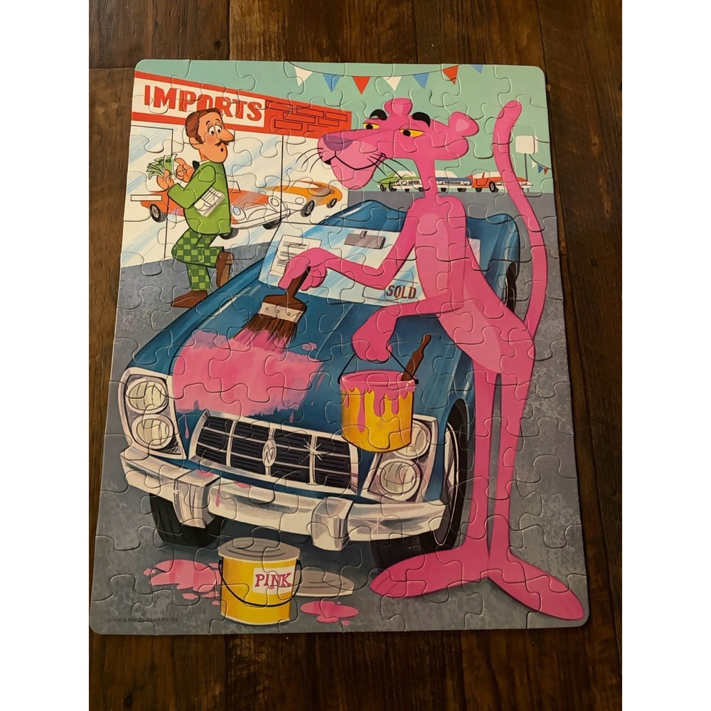 Vintage Whitman 100 pc Puzzle "The Pink Panther" 1974 Complete